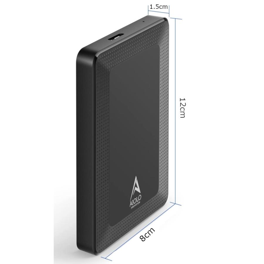 AIOLO INNOVATION 3年保証 外付けハードディスク 320GB ポータブル