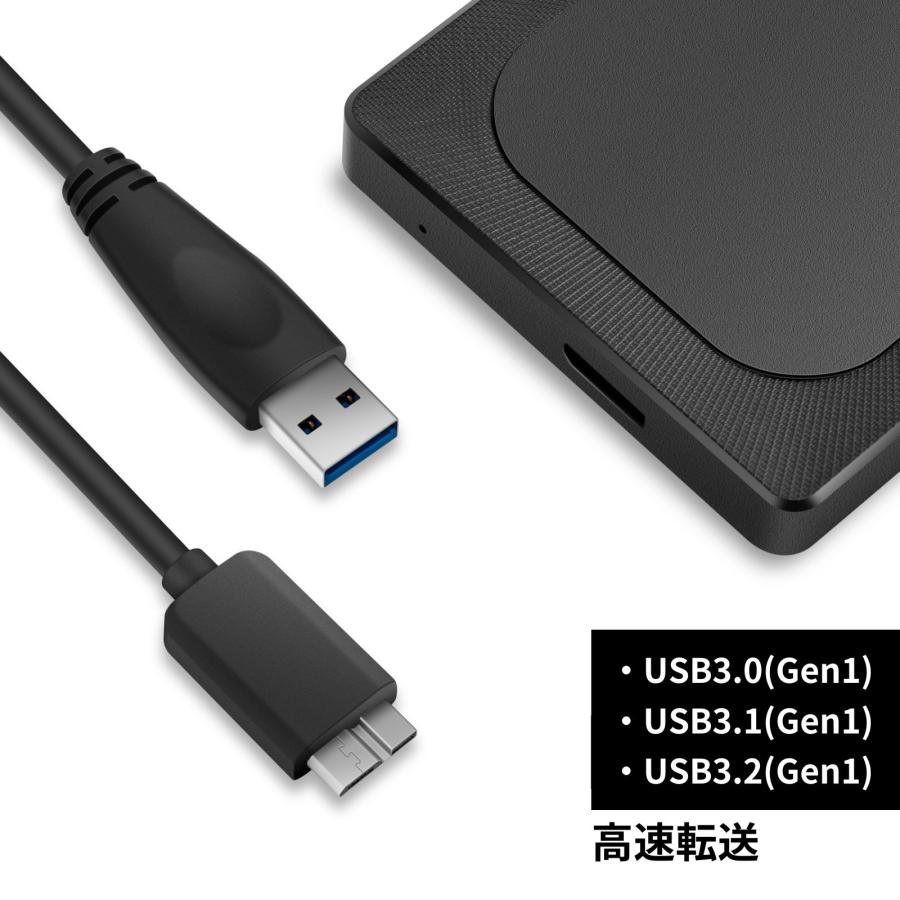 外付けハードディスク ポータブル テレビ録画 PC対応 5TB 3年保証 USBケーブル付 USB3.2 電源不要 AIOLO A4-5T-BLK-A｜aj-tokyo｜03