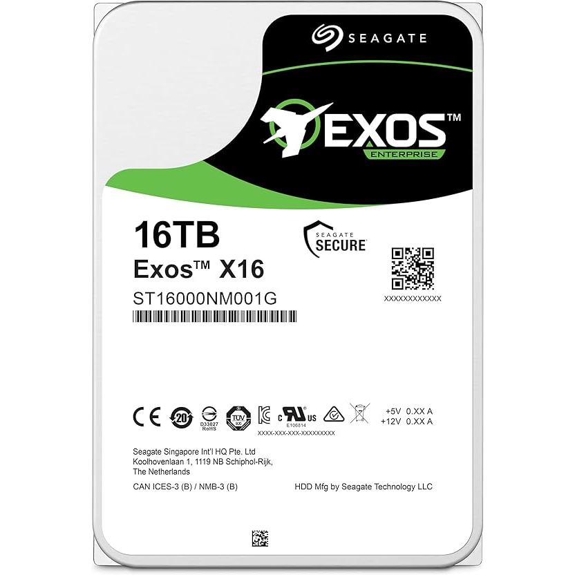 未使用】Seagate Exos X16 SATA 512E CMR 内蔵ハードディスク 3.5 