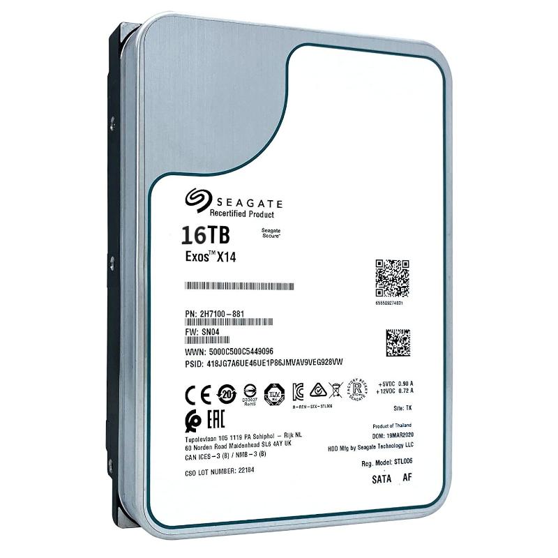 Seagate Exos X16 SATA 512E CMR 内蔵ハードディスク 3.5 Seagate Exos X16 SATA 512E CMR 内蔵ハードディスク 3.5