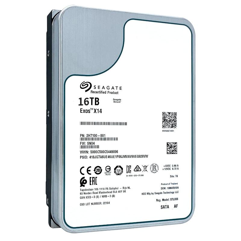 Seagate Exos X16 SATA 512E CMR  内蔵ハードディスク 3.5" 16TB 180日間 ST16000NM001Gメーカー再生品｜aj-tokyo｜02