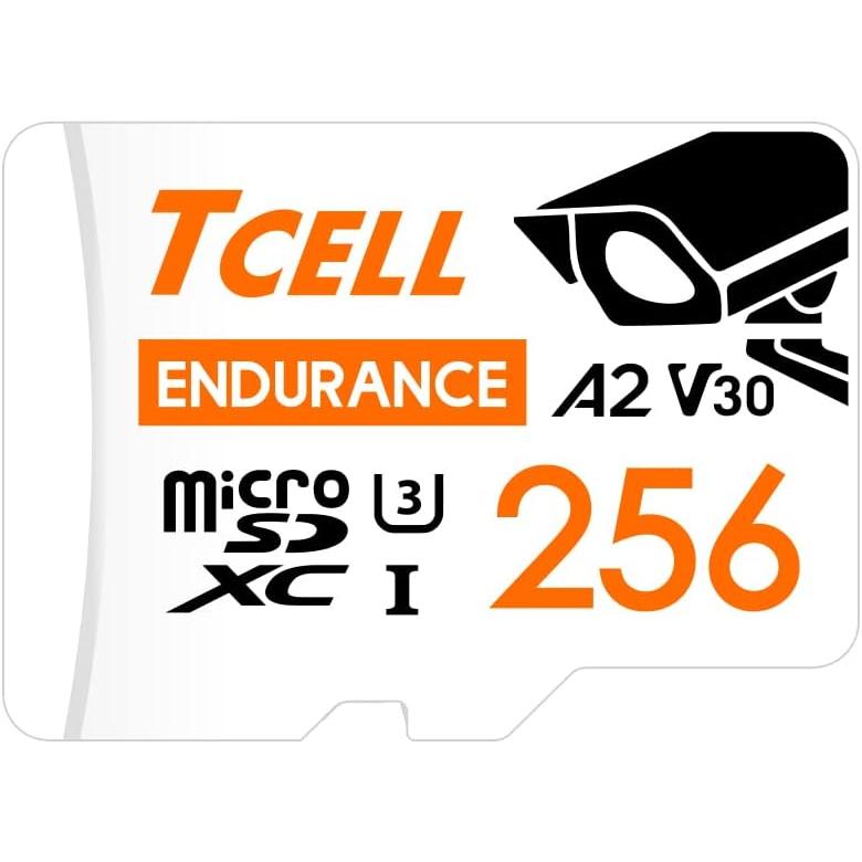 TCELL TCELL High Endurance 256GB microSDXC A2 高耐久 監視カメラ用 