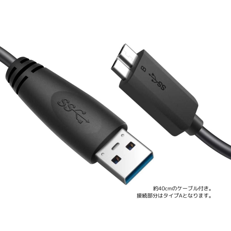UnionSine 外付け ハードディスク 2TB 3年保証 超薄型外付けHDD