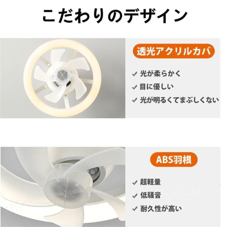シーリングファンライト LEDライト 首振り E26口金 ファン付き照明
