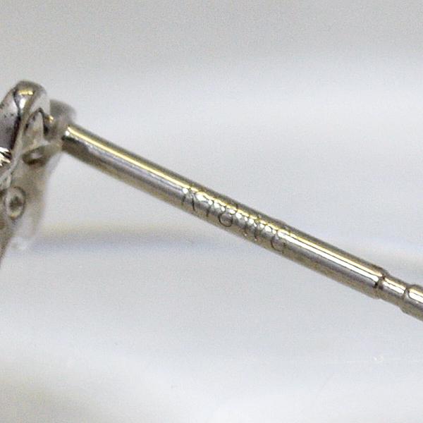 ○K18ホワイトゴールド K18WG 18金/0.06ct ダイヤモンド フラワー