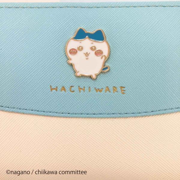 ちいかわ/バッジラウンド 長財布/バイカラー 収納力抜群 ラウンド