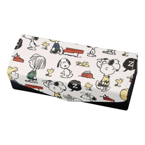 新品PEANUTSメガネケース＆メガネ拭き&度付きメガネ 3点セット 【公式