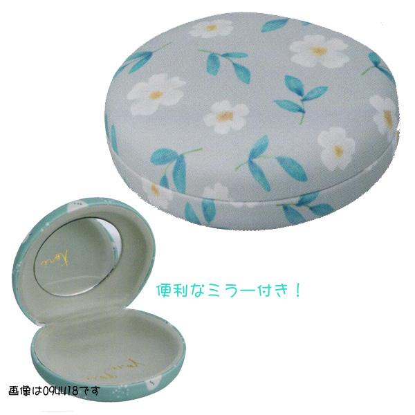 FRIENDS HILL フレンズヒル/ミラー付き アクセサリーケース/ハードケース バネ式 携帯用 フラワー 花柄 ホワイティ 094422/4535279876514/パール | FRIENDSHILL