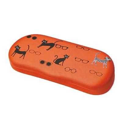 メガネケース/ネコとめがね 猫 ねこ SO-72 オレンジ/OR 095067（取寄せ