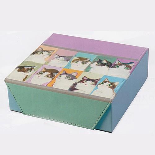 Manhattaner's(マンハッタナーズ）収納ボックス 収納ケース 小物入れ/コレクションケース-1 アクセサリーケース 猫 ネコ おしゃれ/098410（取）パール | Manhattaner's