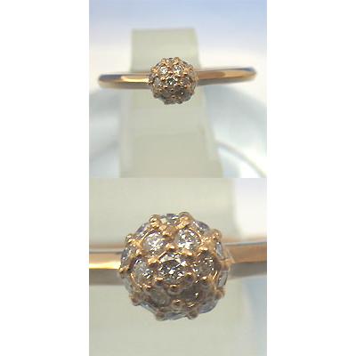 ■K18ピンクゴールド【ダイヤモンド】メープルマフィン♪リング　(代引不可)｜ajewelry｜02