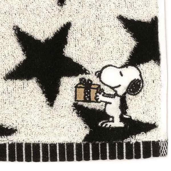 スヌーピー SNOOPY PEANUTS/モノトーン ミニタオル/かわいい おしゃれ  