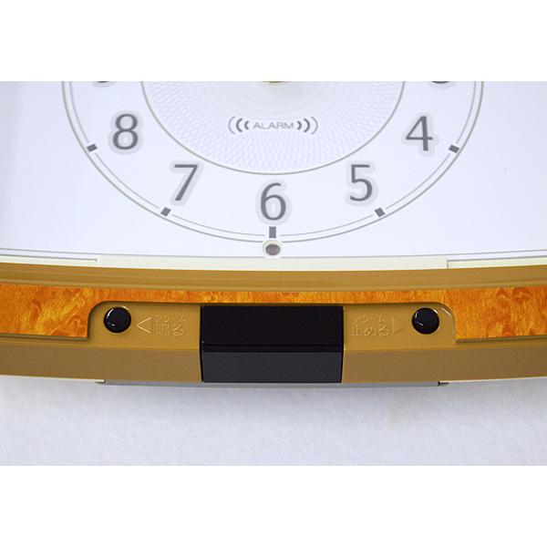 RHYTHM ○現品限り 訳あり/シチズン CITIZEN 電波掛時計 アラーム付