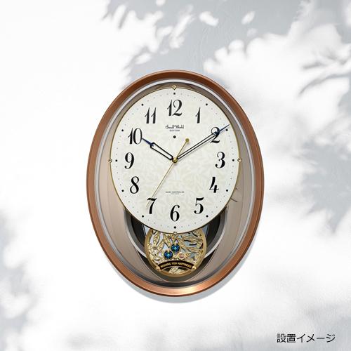 RHYTHM リズム時計/電波掛時計 振子時計 アミュージングクロック