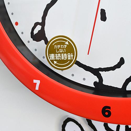 新品 ティーズファクトリー 掛け時計 スヌーピー 足振りクロック