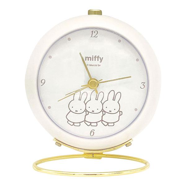 Miffy（ミッフィー） miffy/リングクロック 置時計 コンパクト 卓上