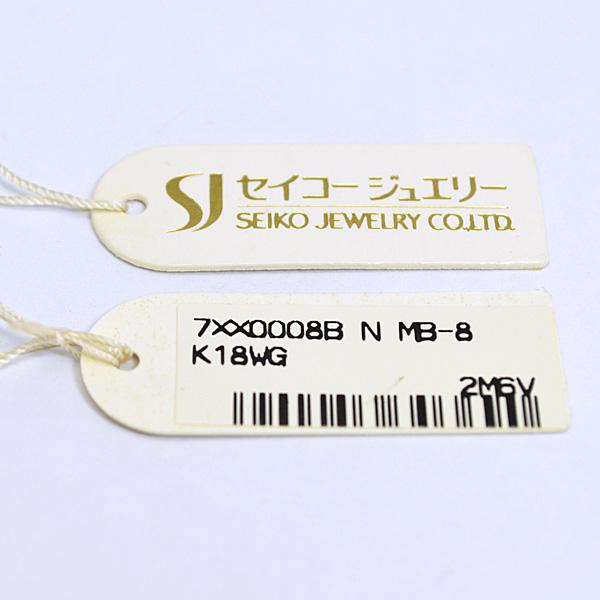 即納/セイコージュエリー K18WG 18金 ホワイトゴールド/ベネチアン チェーン ネックレス 約40cm シンプル レディース メンズ フォーマル デイリー/7XX0008Bの画像