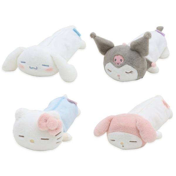 ハローキティ NICI コラボ　限定ぬいぐるみ　ポーチ　ペンケース　３点セット Qoo10] NICI ぬいぐるみペンケース サンリオ Sanr