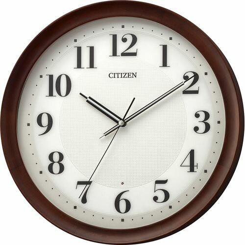 CITIZEN（シチズン） 電波掛時計 木枠 丸型 8MY554-006(取） : アット 