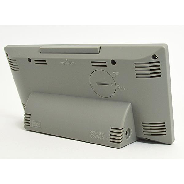 RHYTHM リズム時計/AC電源式 デジタルクロック 置時計 目覚まし時計