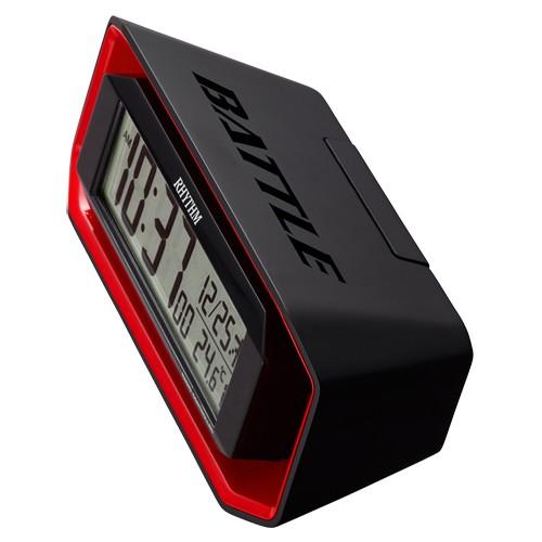 RHYTHM フィットウェーブバトル220 8RZ220SR01 10こセット RHYTHM リズム時計 電波デジタル目覚まし時計 大音量電子音アラーム