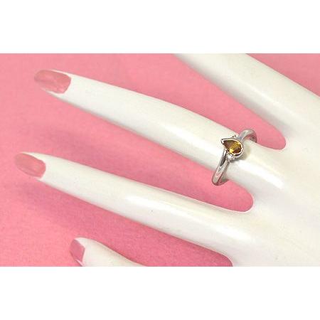 プラチナ Pt850【トパーズ ダイヤモンド デザインリング】誕生石 11月 4月 可愛い 10号 指輪 アクセサリー シンプル おしゃれ かわいい プレゼント 952593の画像