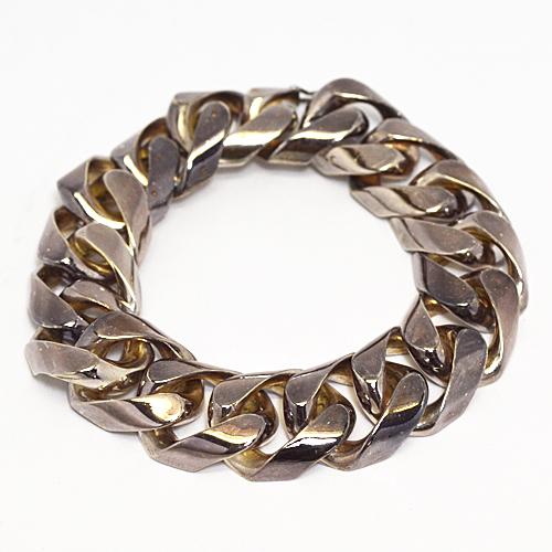 シルバー　ブレスレット/23cm　B-13　※訳あり（経年劣化/変色）　※長期在庫品　（返品交換不可）（ギフト不可）