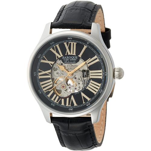 BAROQUE（バロック）　ウォッチ　メンズ　腕時計/DIVINO　自動巻き　ブラック　BA1006S-02B(取）｜ajewelry