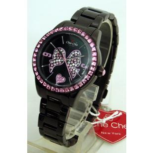 即納/　チチ　ニューヨークレディースウォッチ *リボン*CC796-BK(代引不可）