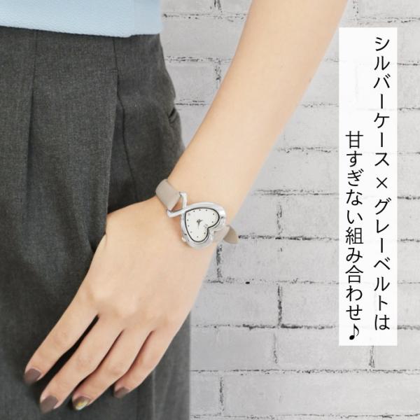 J-AXIS/ハートモチーフのケースがかわいい腕時計 くすみカラー レディース 腕時計/ハート 大人かわいい おしゃれ 可愛い 韓国 韓国雑貨 CF3B0006 サンフレイム｜ajewelry｜13