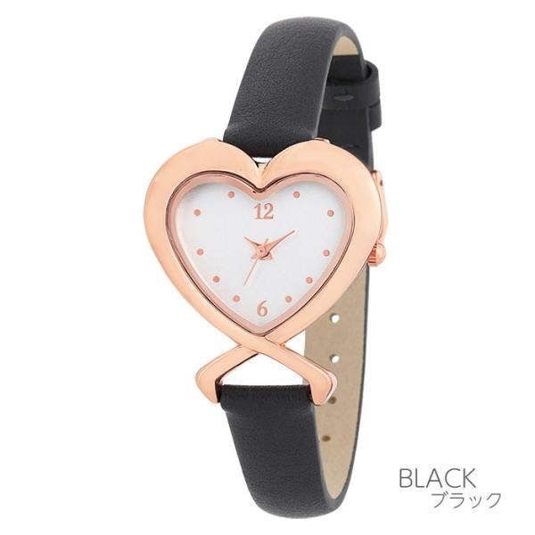 J-AXIS/ハートモチーフのケースがかわいい腕時計 くすみカラー