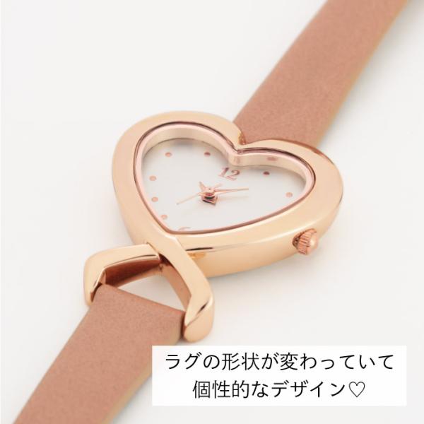 J-AXIS/ハートモチーフのケースがかわいい腕時計 くすみカラー レディース 腕時計/ハート 大人かわいい おしゃれ 可愛い 韓国 韓国雑貨 CF3B0006 サンフレイム｜ajewelry｜06