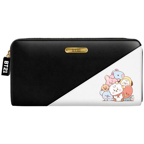 ○クラックス/公式 BT21 防弾少年団 BTS 長財布 ウォレット/モノトーン 