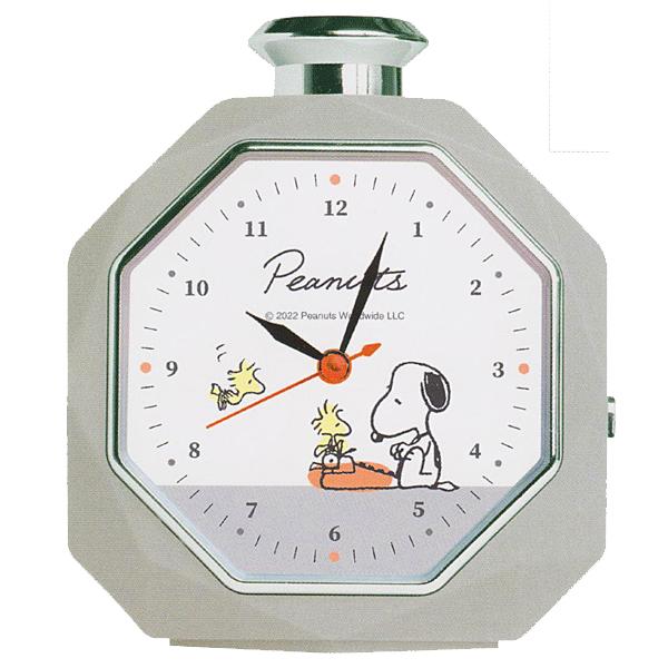 スヌーピー SNOOPY PEANUTS パフューム型クロック 目覚まし時計 CR