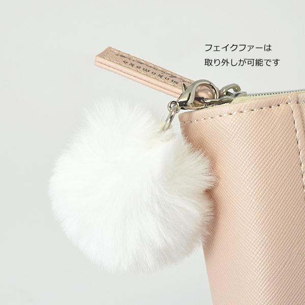 CRUX ○しまえなが シマエナガ/モコモコ刺繍 二つ折り財布