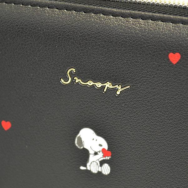 SNOOPY（スヌーピー） SNOOPY PEANUTS/ハート 長財布 チャーム ロング
