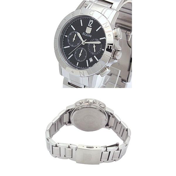 ELGIN（エルジン） メンズウォッチ/マルチスポーツ クロノグラフ ブラック FK1409SB（取寄せ/代引不可） FK1409SB