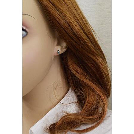 K14WG ホワイトゴールド/ブルートパーズ ピアス (取寄せ/代引不可