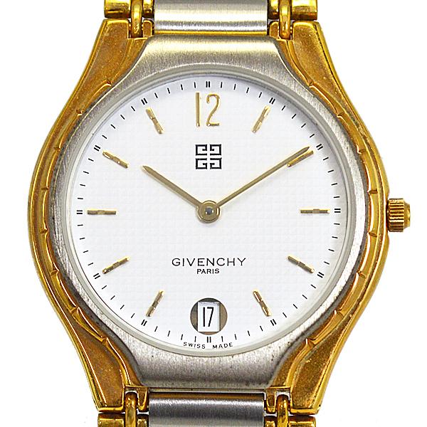 ●現品限り 半額以下/GIVENCHY ジバンシィ ジバンシー ウォッチ 腕時計 クオーツ アナログ スイス製 3気圧防水 日付 ブレスレット GI-621の画像