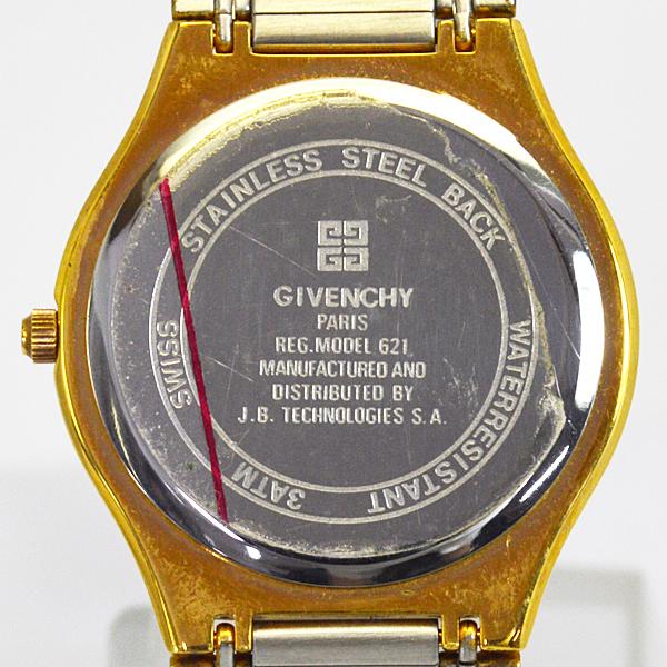 ●現品限り 半額以下/GIVENCHY ジバンシィ ジバンシー ウォッチ 腕時計 クオーツ アナログ スイス製 3気圧防水 日付 ブレスレット GI-621の画像
