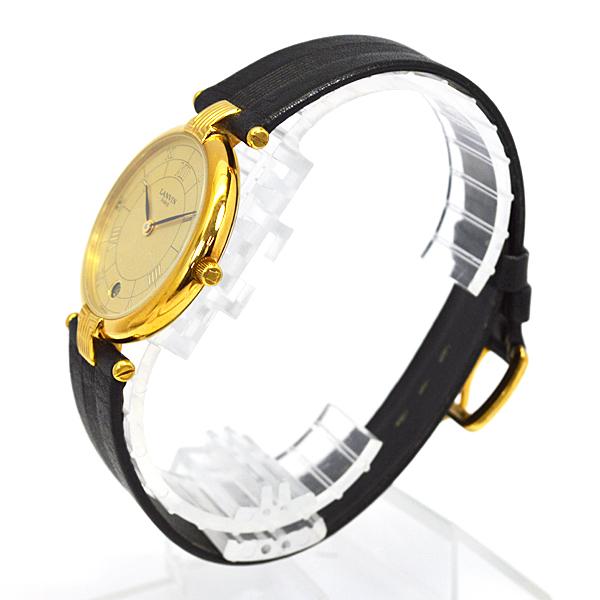 ●現品限り 半額！/LANVIN ランバン ウォッチ 腕時計 アナログ フランス製 スイス製ムーブメント ETA swiss 3気圧防水 日付表示 レディース メンズ LA-519445-Gの画像