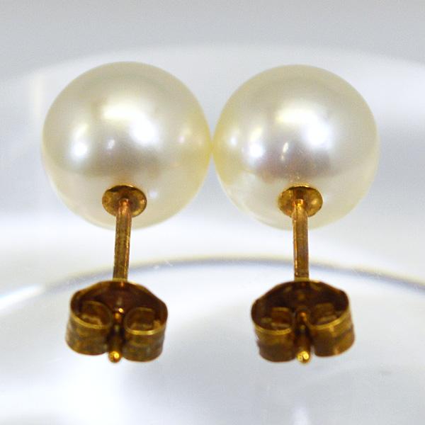 在庫限り 特価/K18ゴールド 18金/パール 真珠 7.5mm玉 ピアス シンプル 誕生石 冠婚葬祭 セレモニー フォーマル M2-3350の画像