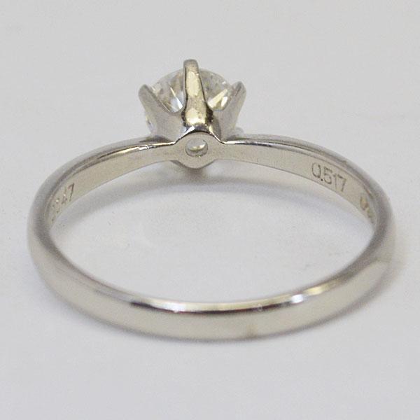 0.517ct ダイヤモンド リング プラチナ PT900 カラット ラウンド