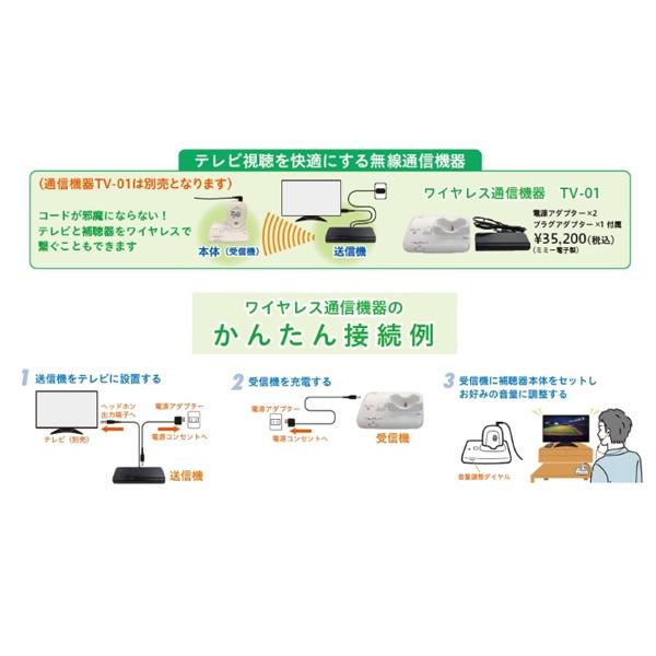 日本製　Nikon　ニコン・エシロール/デジタル式　ポケット補聴器　両耳タイプ　軽度〜中等度難聴向け　テレビイヤホン　乾電池式　簡単/NEF-PTV/インター 予めご了承下さい