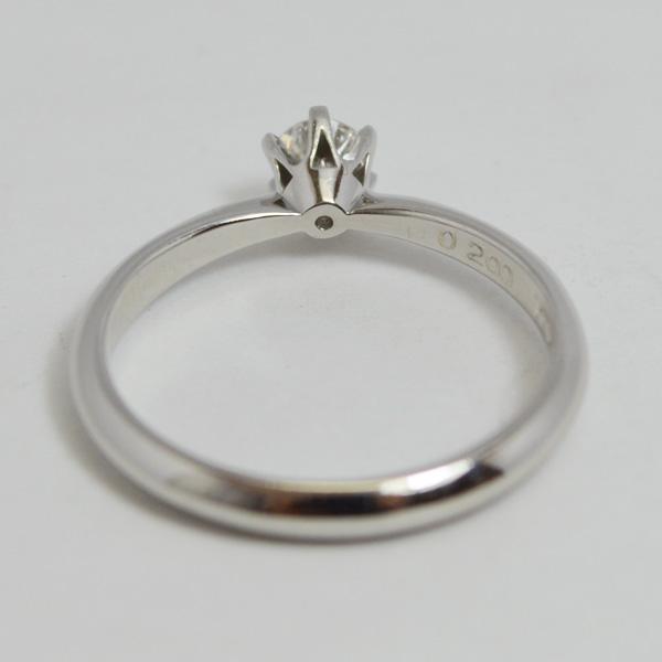 大特価！0.2ct 天然ダイヤモンド リング プラチナ PT900 カラット ラウンドブリリアントカット 鑑定書 一粒 4月 誕生石 婚約指輪 お祝い 記念 O-021808ECの画像