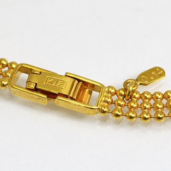 K18ゴールド 18金/ダイヤモンド ルビー ネックレス 0.14ct フラワー