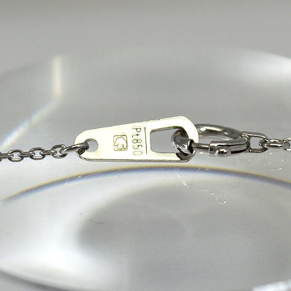 現品限り/セイコージュエリー プラチナ Pt900 Pt850/ダイヤモンド クロス プチペンダント 十字架 誕生石 4月 レディース 小豆チェーン 小さい PT900D013の画像