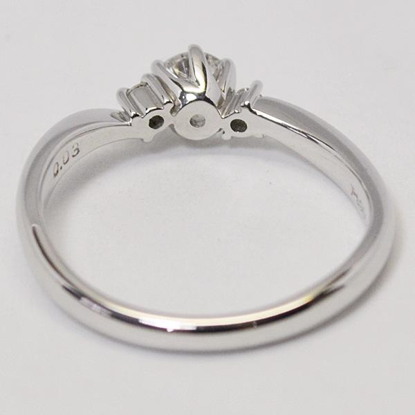0.217ct 天然 ダイヤモンド リング プラチナ PT950 カラット ラウンドブリリアントカット 鑑定書  3粒 4月 誕生石 婚約指輪 お祝い 記念 プレゼント R0925EGの画像