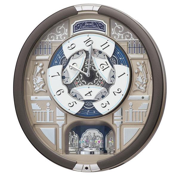 ❗️SUMO❗️ SEIKOからくり時計 濃グレーメタリックRE603N SEIKO（セイコー） 掛時計/からくり時計 回転飾り クオーツ メロディ18