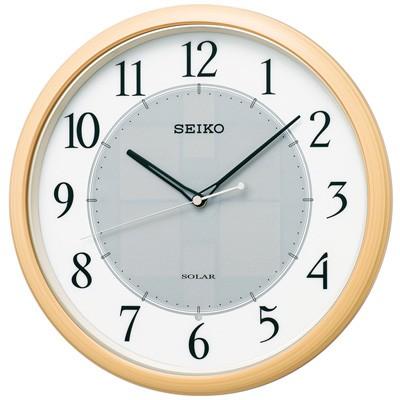 SEIKO(セイコー) 　電波掛時計/ソーラープラス　薄茶木目調　SF243B｜ajewelry